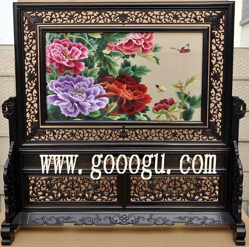 蘇州刺繡（蘇繡），雙面繡擺件，高檔手工雙面繡
